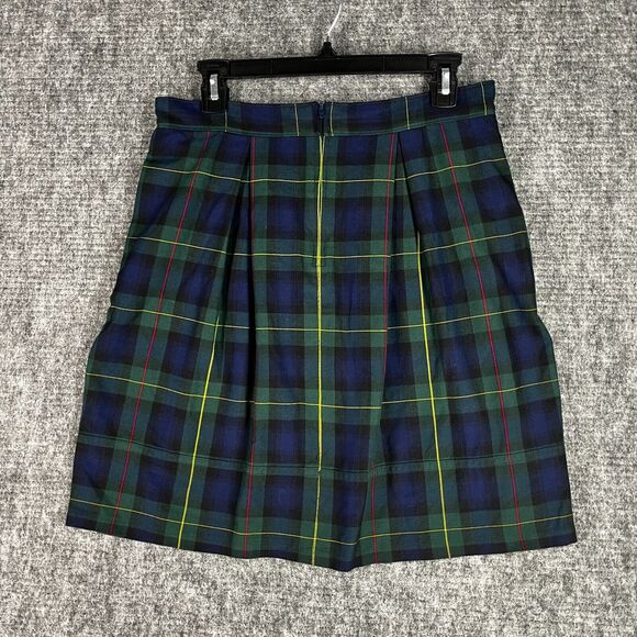 Lands End Skort 6 Womens Plaid Golf Tennis A-Line Short Pleated‎ Active Bottoms - Picture 2 of 12